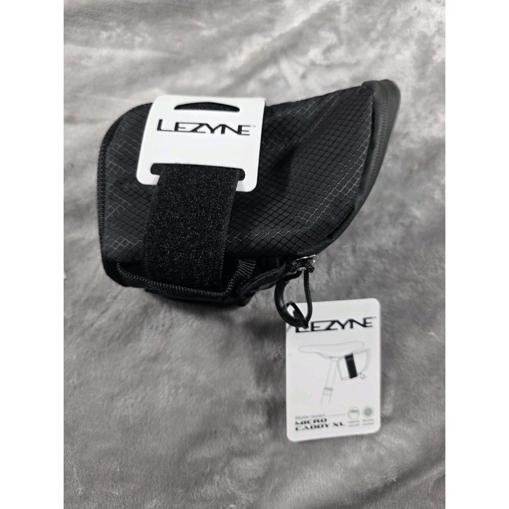 Lezyne Micro Caddy XL Water resistant Bicycle Saddle Bag Black NEW